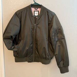 GAP Women’s Olive Green Bomber Jacket size SMALL
